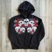 2025 Rose Skull Head Pentagram Print Zipper Hoodie Style Jacket Cardigan_viptrois.com