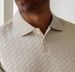Men's Clothing Summer Men's Fashion Casual All Match Round Neck Short Sleeve Texture Polo Shirt Tops_viptrois.com