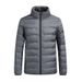 A Light And Thin Men's Down Jacket, A Fashionable And Simple White Duck Down Windproof And Warm Stand-up Collar Coat For Autumn And Winter_viptrois.com