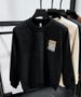 Premium Fleece-Lined Crewneck Sweatshirt For Men – Thickened Winter Thermal Base Layer With Brushed Polyester Interior, Classic Solid Color Pullover_viptrois.com