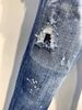 Men's Slim Fit Stretch Denim Jeans With Distressed Details & Ripped Design - Comfortable Straight Leg For Casual Wear_viptrois.com