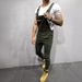 Loom New European And American Style Denim Overalls Solid Color Slim Fit Long Pants Cross-Border Exclusive For Europe_viptrois.com
