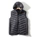 Men's Clothing Factory Customized Spot Delivery Lightweight Cotton Vest Men's Outdoor Leisure Vest Autumn And Winter Style Hooded Cotton Waistcoat_viptrois.com