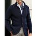 "Men's Slim-Fit Acrylic Knit Sweater – Winter Crewneck Pullover With Stain-Resistant Finish (M-4XL, 7 Classic Colors)"_viptrois.com