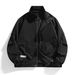 Men's Clothing New Men's Stand Up Collar Solid Color Jacket Hong Kong Style Casual Large Size Thin Coat Handsome Military Tops Men_viptrois.com