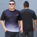 Men's Plus-size Clothing Weighing 200-300 Pounds, Oversized And Plump Belly T-shirt, Short-sleeved, Loose And Trendy Summer Wear For Fat Guys_viptrois.com