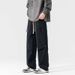 Men’s Utility Cargo Pants – Oversized Streetwear Trousers With Adjustable Waist & Multi-Pockets (Black/Grey/Khaki/Army Green)_viptrois.com