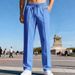 Men’s Straight-Leg Twill Casual Pants – Lightweight Polyester, Drawstring Waist (8 Colors, S-XXXL)_viptrois.com