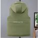 Men's Clothing Men's Winter Fleece Vest With Hood, Thickened Polyester, Loose Fit, Zip-Up Front (Black/Green/Blue/Pattern) - Sizes S To 8XL_viptrois.com