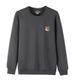 Fashionable Loose-fit Crewneck Sweatshirt, Street-style Autumn And Winter Top, Versatile Casual Outdoor Sweatshirt, FOX_viptrois.com