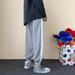 Men's Clothing Trendy Sweatpants Spring Gray Thin Jogger Loose Pants Casual Sports Patchwork Summer Bottoms_viptrois.com