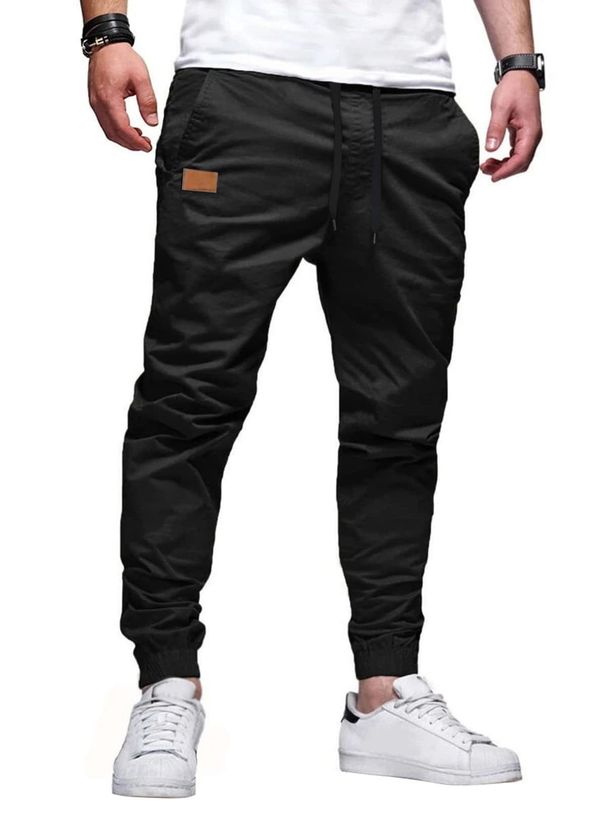 Men's Utility Jogger Pants – High-Waisted Streetwear Trousers With Cargo Pockets (S-3XL, 7 Colors, Polyester)_viptrois.com