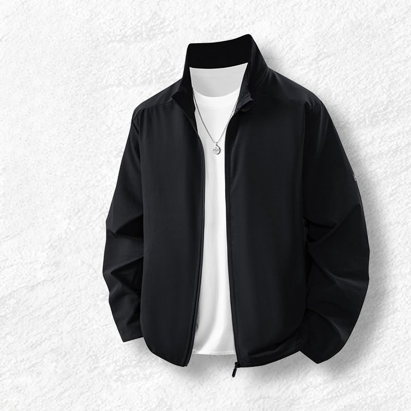 Jacket Jacket Men's Long Sleeve D Men's Casual Sports Slim Fit Elastic Fitness Outdoor Top Men_viptrois.com
