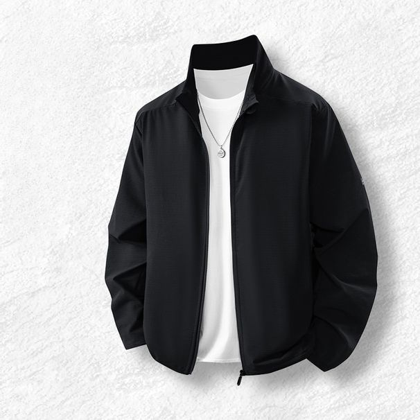 Jacket Jacket Men's Long Sleeve D Men's Casual Sports Slim Fit Elastic Fitness Outdoor Top Men_viptrois.com