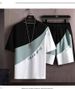Men's Clothing Summer Thin Shorts Men's Ice Silk Short Sleeved T Shirt Set Of Trendy Handsome Casual Sports Summer Wear Two Piece Suit_viptrois.com