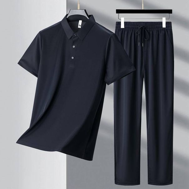Men's Clothing Men's Suit Casual Men's A Complete Set Of Sportswear Dad Clothes Men's Father's Day_viptrois.com