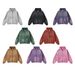 Men's Clothing Vintage Washed Fleece Hoodie – Oversized Streetwear Pullover With Dual-Zip Closure, 360g Cotton Blend, Acid Wash & Spray-Dye Colors_viptrois.com