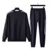 Men's Clothing Sweater Suit For Men Plus Fat Plus Size Fat Loose Spring And Autumn Temperament Autumn Clothing A Full Set Of Clothes_viptrois.com