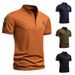 2025d 2025 Summer New Men's Casual Loose Polo Shirt Plus Size Turn-down Collar Short Sleeve T-shirt_viptrois.com