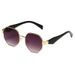 Fashion Metal Sunglasses - European & American Style Polygonal Sunshade Glasses (Celebrity All-Match Design)_viptrois.com