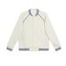 Men's Cotton Baseball Jacket - Oversized Varsity Style Pullover With Color Blocking (Navy/White, Red/White, Khaki/Beige, Beige/Blue, Black/White)_viptrois.com