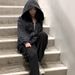 Vintage Zip-Up Hoodie With Distressed Wash – Oversized Streetwear Pullover For Men & Women (Black, S/M/L/XL)_viptrois.com