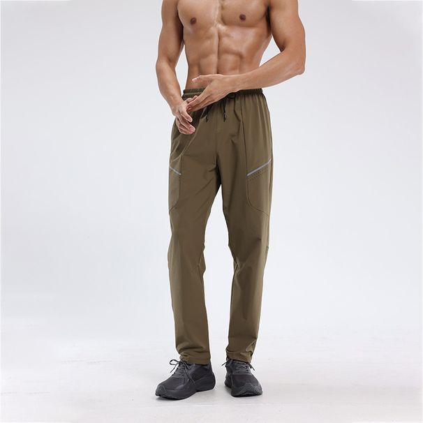 Men's Clothing Men's Spring Outdoor Hiking Running Fitness Leisure Training Trousers Soft Shell Mountaineering Pants_viptrois.com