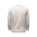 "Men's High Neck Wool Sweater - Solid Color Relaxed Fit Knit Top For Autumn & Winter"_viptrois.com
