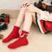 Mother & Kids Children's socks autumn and winter middle tube socks baby infant small children newborn bow Christmas_viptrois.com