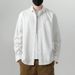 Men's Pure Cotton Casual Jacket – American-Style Spring/Autumn Lightweight Coat, Breathable & Versatile (White/Black/Blue/Green)_viptrois.com