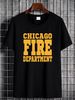Chicago Fire Department T-Shirt Slightly Stylish Soft Fashion Casual Breathable Versatile Unisex Graphic Designer Clothes Streetwear_viptrois.com