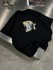 Men's Summer Cotton T-Shirt & Shorts Set With Trendy Bear Print, Hip Hop Casual Outfit For Daily Wear_viptrois.com