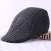 Men's Duckbill Autumn Winter Wool Korean Style Beret Warm Thick Versatile Middle-aged And Elderly Forward Hat_viptrois.com