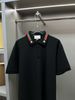 European Station Summer New Style Collar Embroidered Little Bee Polo Shirt Men And Women Business Commuting Pocket Short_viptrois.com