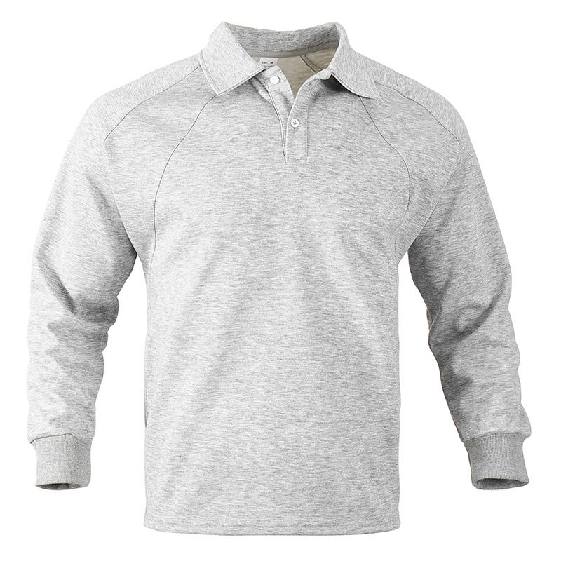 American Hoodie Spring And Autumn Collection, Loose Collar, Solid Color, Casual Long Sleeved Top, Men's Trend_viptrois.com