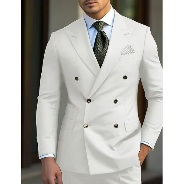 Men's Clothing Business Casual Suits Groom Best Man Suits Two Piece Suits Men's Suits_viptrois.com