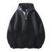 Men's Clothing Customized Japanese Plaid Polo Collar Hooded Sweatshirt Men's Lazy Style Loose Pullover Jacket_viptrois.com