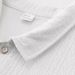 Men's Clothing Summer Jacquard Brocade Ammonia Seamless Cool Short Sleeved Men's T Shirt Casual Solid Color Lapel High End Polo Shirt_viptrois.com