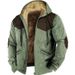 Men's Hooded Fleece-Lined Zip-Up Jacket – 3D Digital Print Streetwear, Winter Warm Pullover, Polyester Shell & Lining, Oversized Fit_viptrois.com