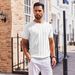 Men's Premium Pique Polo Shirt – Breathable Summer Knit With Vertical Stripe (S-XXL, Wine/Black/Beige/White)_viptrois.com