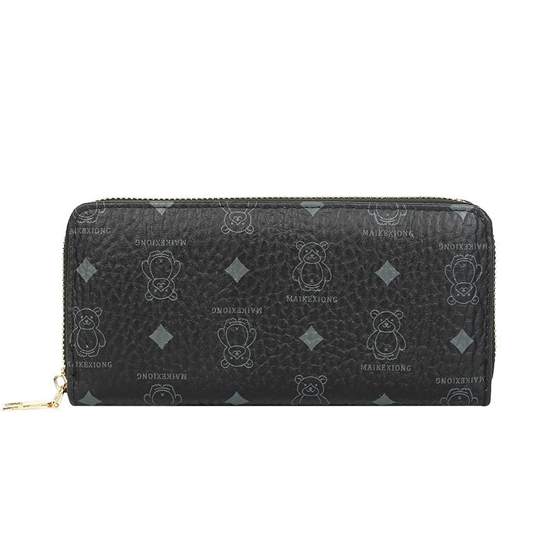 Women’s BagsWomen's Wallet New Style Bear Print Single Zipper Multi Card Slot Portable Travel Fashion Mobile Phone Bag_viptrois.com