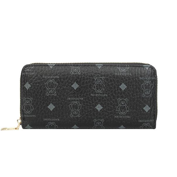 Women’s BagsWomen's Wallet New Style Bear Print Single Zipper Multi Card Slot Portable Travel Fashion Mobile Phone Bag_viptrois.com