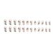 False Nails Medium And Long Irregular Stripe Corrugated Nail Art Sweet And Cool Girl Special Nail Piece For Nail Armor_viptrois.com
