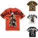 Men's Clothing Retro Motorcycle Pattern Printed Short Sleeved T Shirt Personality Summer Short Sleeved_viptrois.com