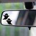 Ghostly Funny Halloween Decoration Car Rearview Mirror Window Wall Home Sticker_viptrois.com