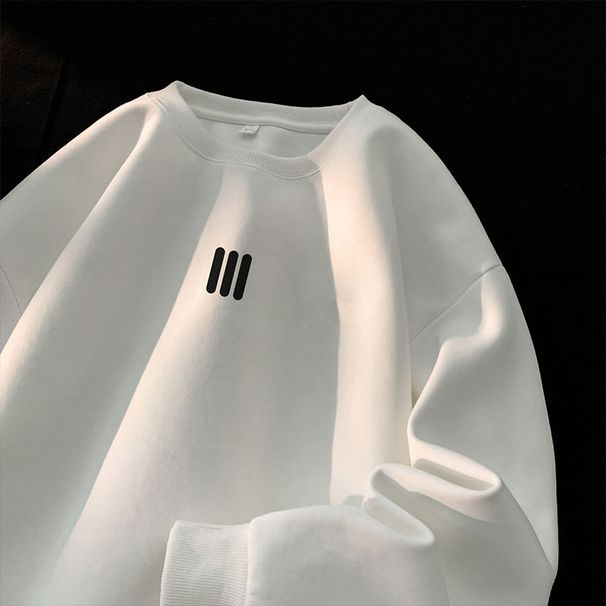 Sweatshirt 2025 New Spring Autumn Round Neck Loose Jacket Men's Long Sleeve T-Shirt Top Versatile Inner Layer Base Shirt_viptrois.com
