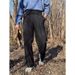 European Mid-waist Trousers Men's Paris Buckle Design Double-pleated Loose Straight Gorger Trousers Non-ironing Casual Suit Trousers_viptrois.com