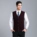 Men's Men's Wool Blended V Neck Knitted Cardigan Vest Cardigan Sweater Colorblock Casual Sleeveless Vest_viptrois.com