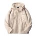 550G Heavy-duty Double-sided Fleece Cotton-padded Jacket Men's Winter Fleece Thickened Lamb Fleece Zipper Sweater Trendy Cotton Jacket_viptrois.com