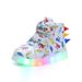 New Style Boots Girls Sports Shoes Leather Surface Colorful Dinosaur LED Light Up Children's Shoes 1 6 Years Old Boys Sports Casual Shoes_viptrois.com